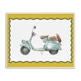 thumbnail image 1 of Stupell Industries Eclectic Blue Vespa with Yellow Border White Framed Giclee Art, 14 x 11, by Lanie Loreth, 1 of 8