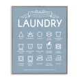 thumbnail image 1 of Stupell Industries Traditional Blue Vintage Laundry Guide Gray Framed Giclee Art, 24 x 30, by Lettered and Lined, 1 of 7
