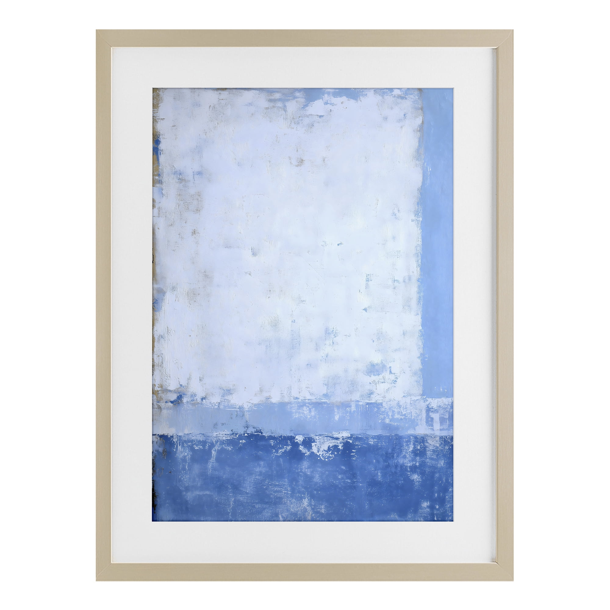 Stupell Industries Blue & White Abstract Birch Framed Print Under Glass, design by Gina Kelly