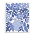 thumbnail image 1 of Stupell Industries Blue & White Flower Vase Plants & Flowers Painting White Framed Art Print Wall Art, 11 x 14, 1 of 2
