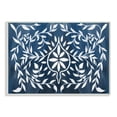 thumbnail image 1 of Stupell Industries Blue White Leaf Gilding Pattern Painting Wall Plaque by Daphne Polselli, 1 of 6