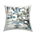 thumbnail image 1 of Stupell Industries Blue & White Shapes Decorative Printed Throw Pillow Design by Lisa Ridgers, 1 of 5
