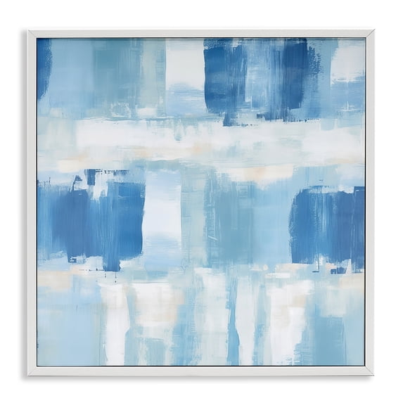 Stupell Industries Blue & White Visionaries White Framed Giclee Art design by Irena Orlov, 24 x 24