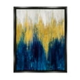 thumbnail image 1 of Stupell Industries Blue & Yellow Abstraction Abstract Painting Black Floater Framed Art Print Wall Art, 25 x 31, 1 of 10