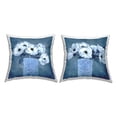 thumbnail image 1 of Stupell Industries Blue and White Poppies Decorative Printed Throw Pillow Design by Janet Tava., 1 of 6