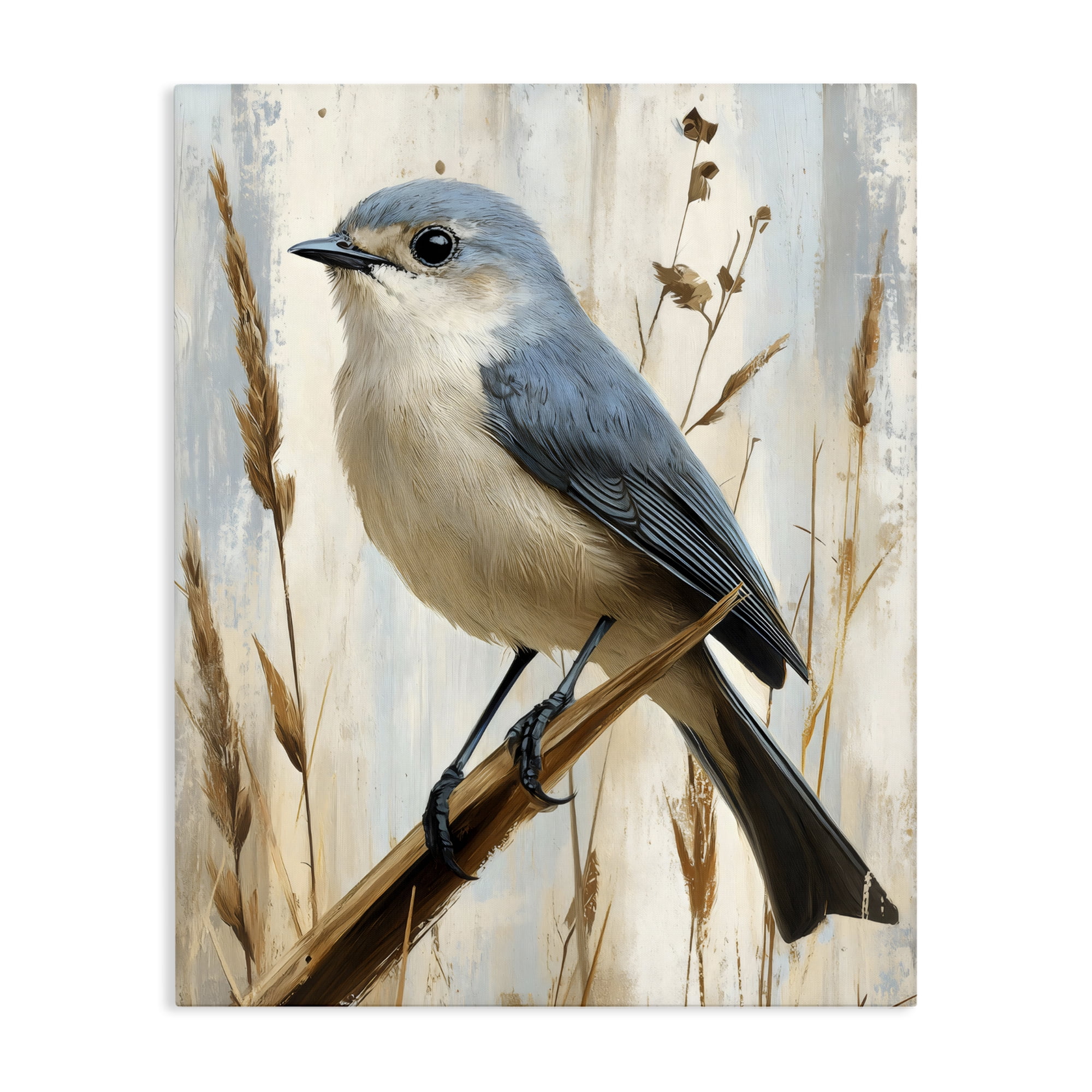Stupell Industries Bluebird on Tall Glass Perch Canvas Wall Art, design by Creative Studio