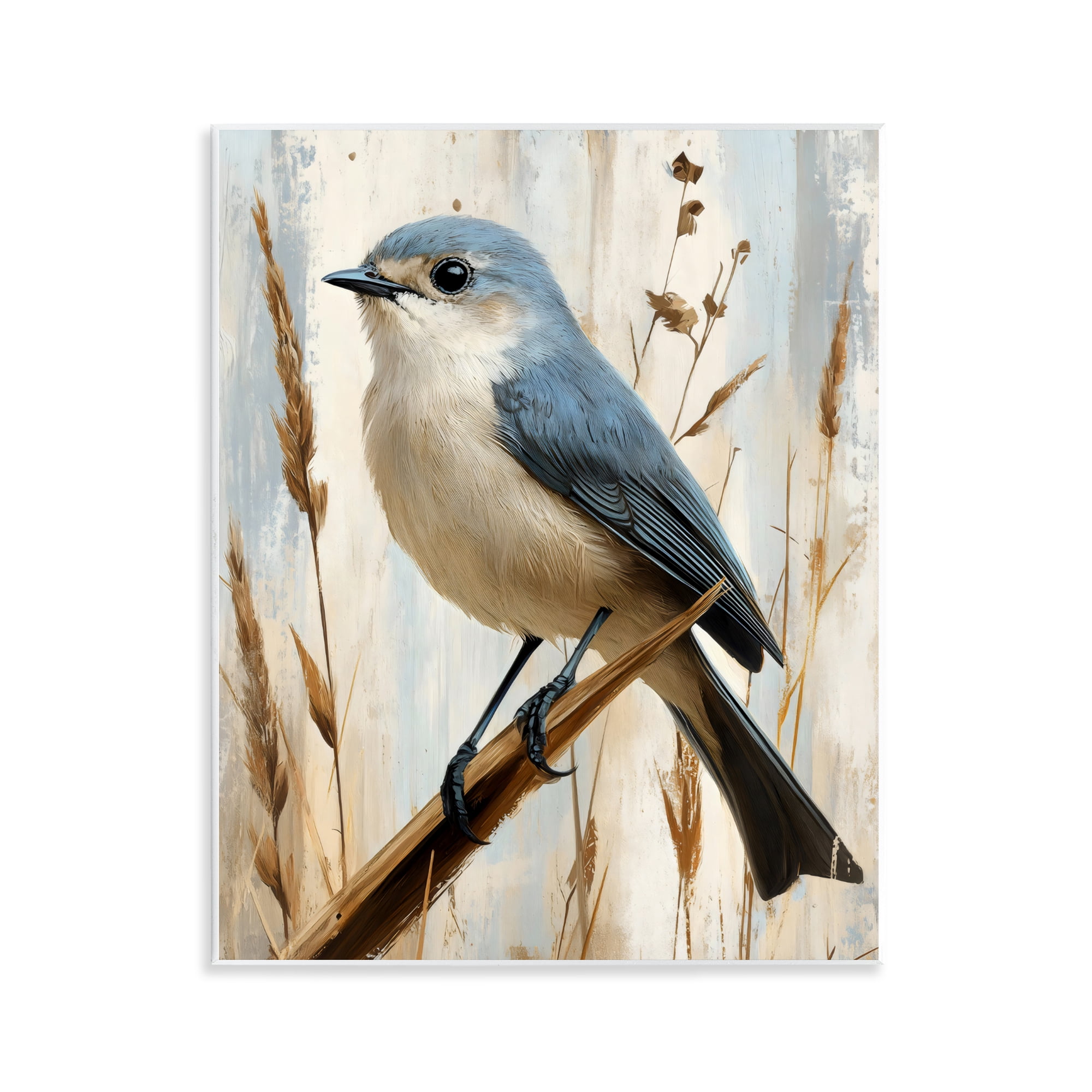 Stupell Industries Bluebird on Tall Glass Perch Wall Plaque Art, design by Creative Studio