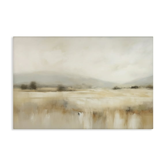 Stupell Industries Blurred Rural Countryside Landscape & Nature Painting Wrapped Canvas Art Print Wall Art, 24 x 16