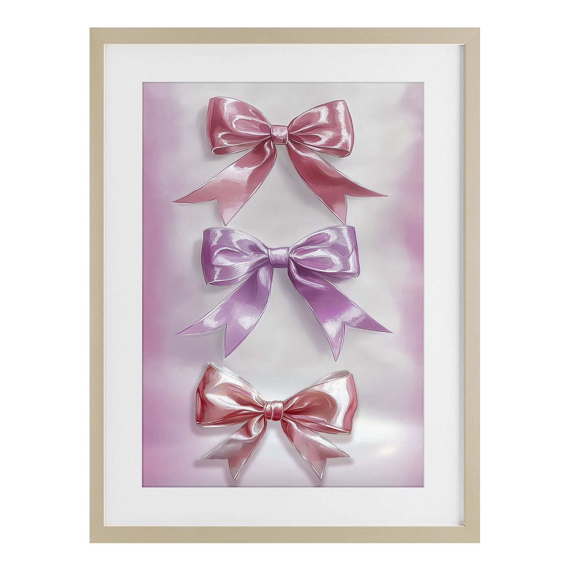 Stupell Industries Blush And Satin Elegance Birch Framed Print Under Glass, design by Annabelle Hall