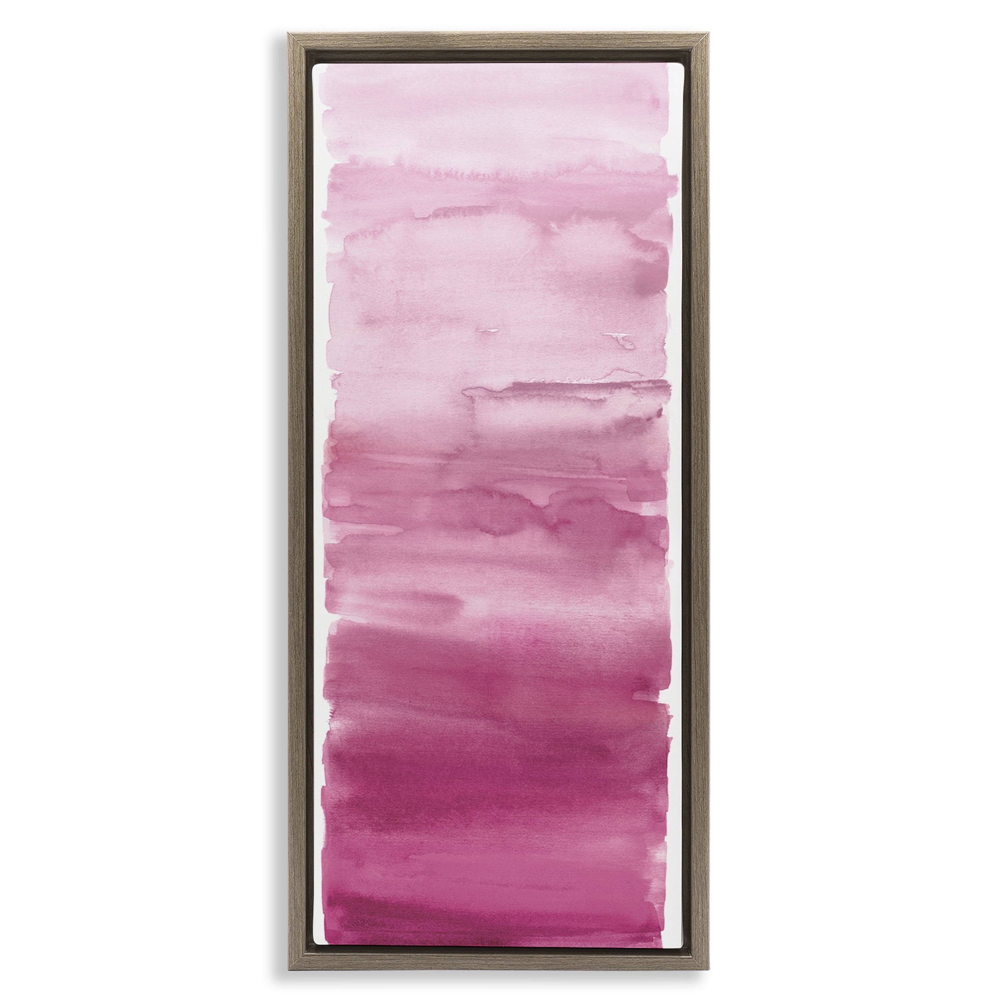 Stupell Industries Blush Blend Gradient Brown Framed Floater Canvas Wall Art, design by Allie Corbin