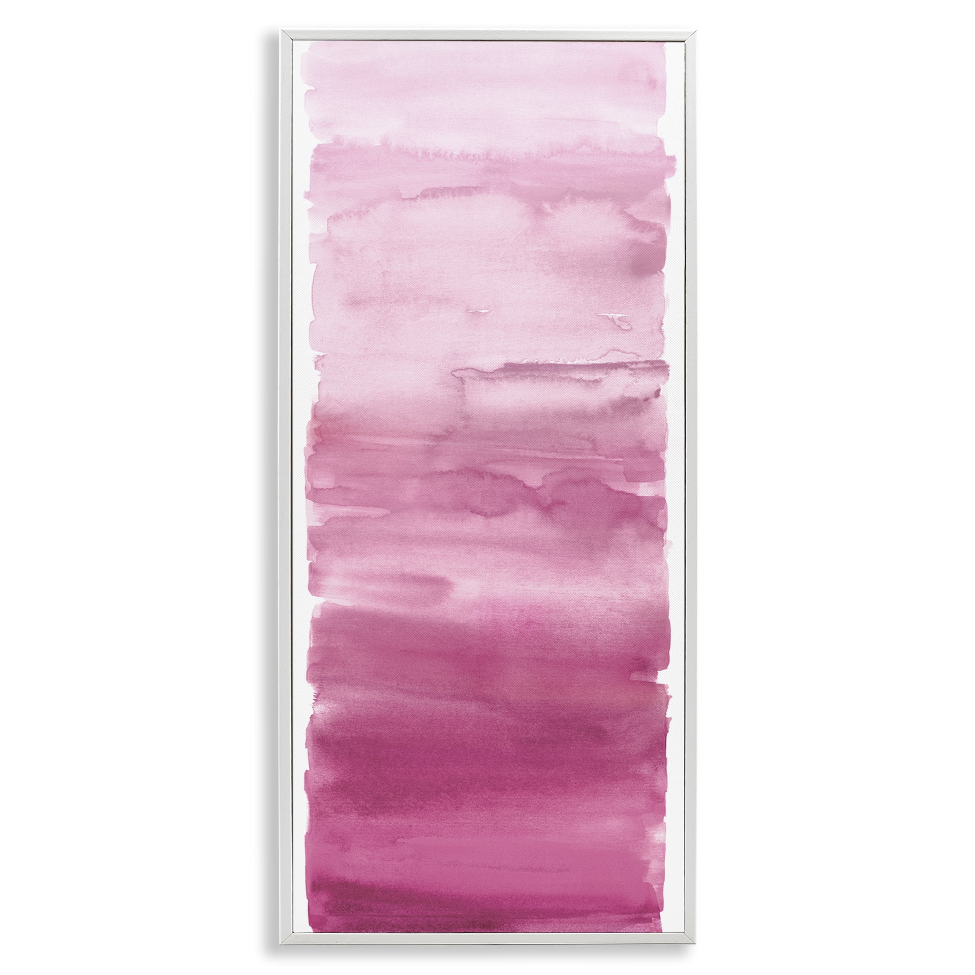Stupell Industries Blush Blend Gradient White Framed Giclee Art, design by Allie Corbin