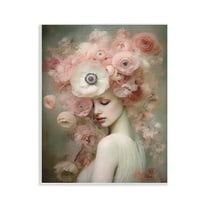 Stupell Industries Blush Florals Portrait Novelty Painting Unframed Art Print Wall Art, 11 x 14