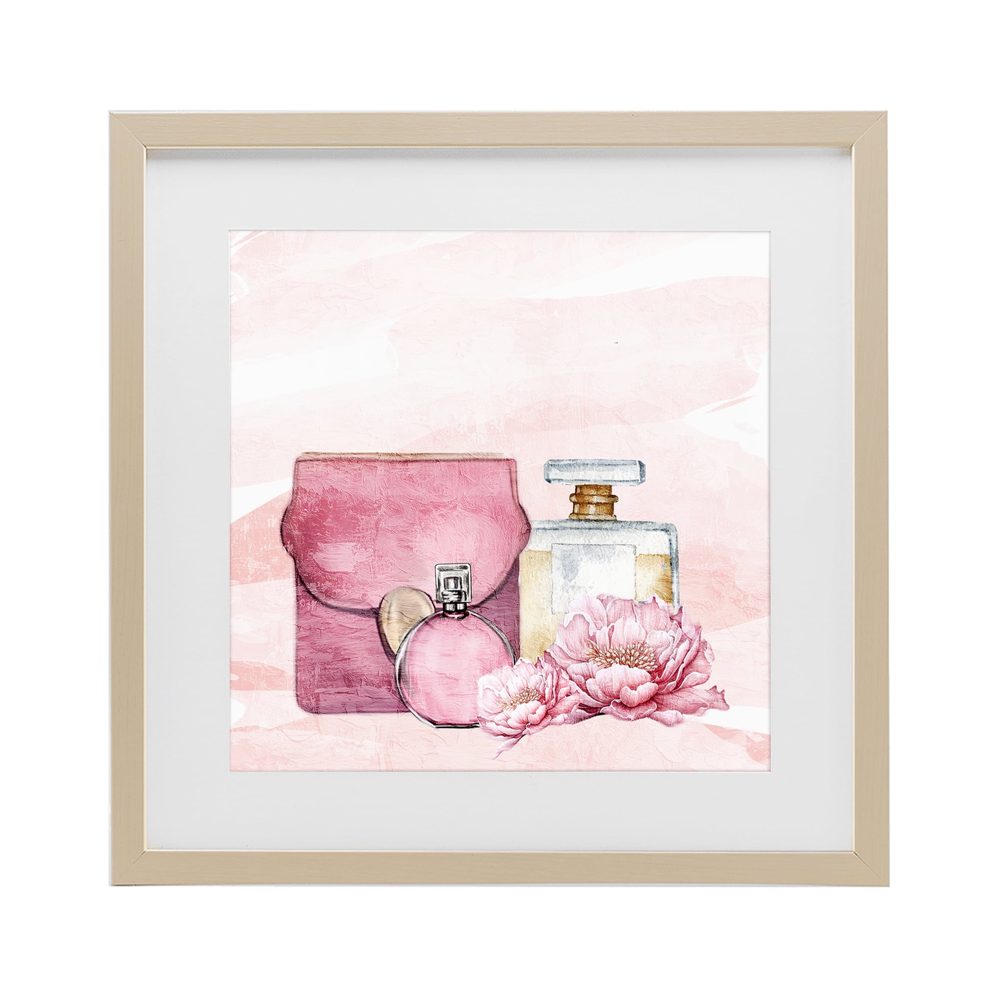 Stupell Industries Blush Glam Time Collection Birch Framed Print Under Glass, design by Kim Allen