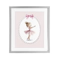 thumbnail image 1 of Stupell Industries Shabby Chic Blush Pink Ballerina Gray Framed Print Under Glass, 17 x 21, by Christine Simpson Art, 1 of 8