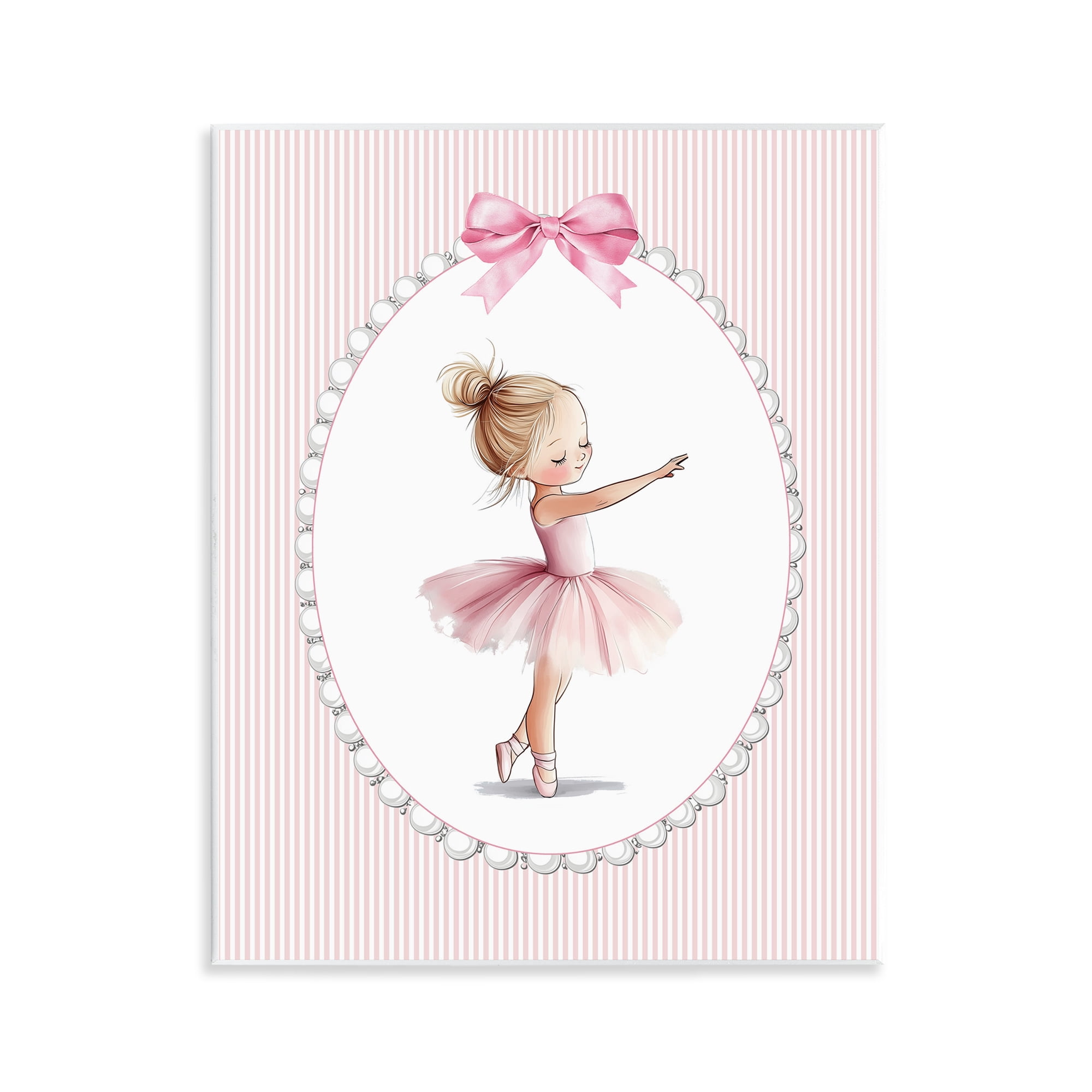 Stupell Industries Blush Pink Ballerina Wall Plaque Art, design by Christine Simpson Art