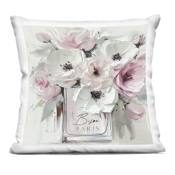 Stupell Industries Blush Pink Bisou Bouquet Decorative Printed Throw Pillow, design by Annabelle Hall