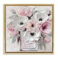 thumbnail image 1 of Stupell Industries Shabby Chic Blush Pink Bisou Bouquet Gold Floating Frame Canvas Art, 25 x 25, by Annabelle Hall, 1 of 6