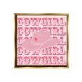 thumbnail image 1 of Stupell Industries Blush Pink Cowgirl Beauty & Fashion Painting Gold Floater Framed Canvas Art Print Wall Art, 18 x 18, 1 of 10