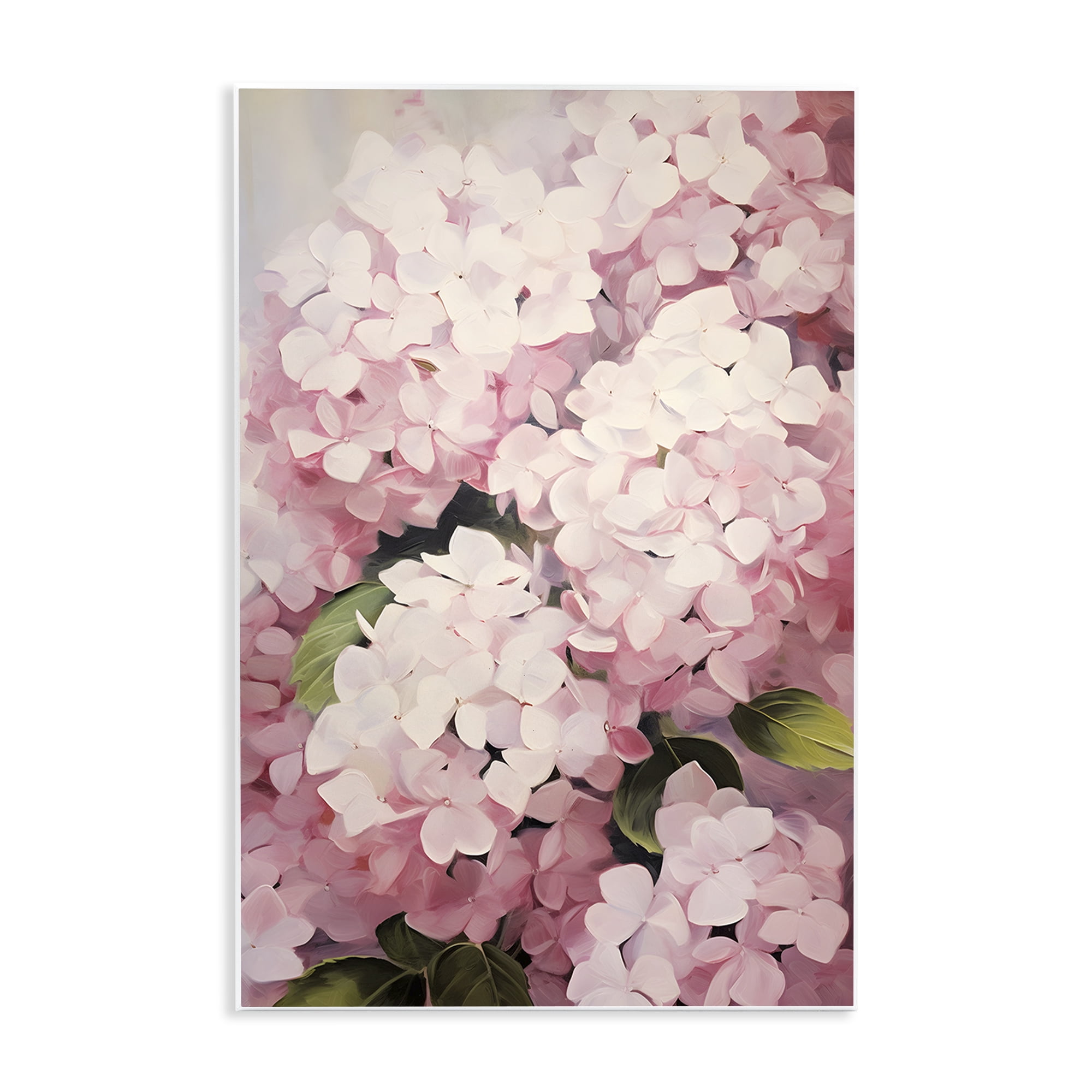 Stupell Industries Blush Pink Hydrangeas Botanical & Floral Painting Unframed Art Print Wall Art, 13 x 19