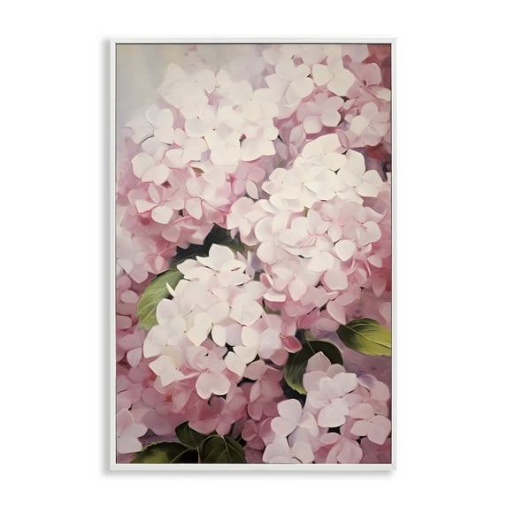Stupell Industries Blush Pink Hydrangeas Botanical & Floral Painting White Framed Art Print Wall Art, 20 x 30