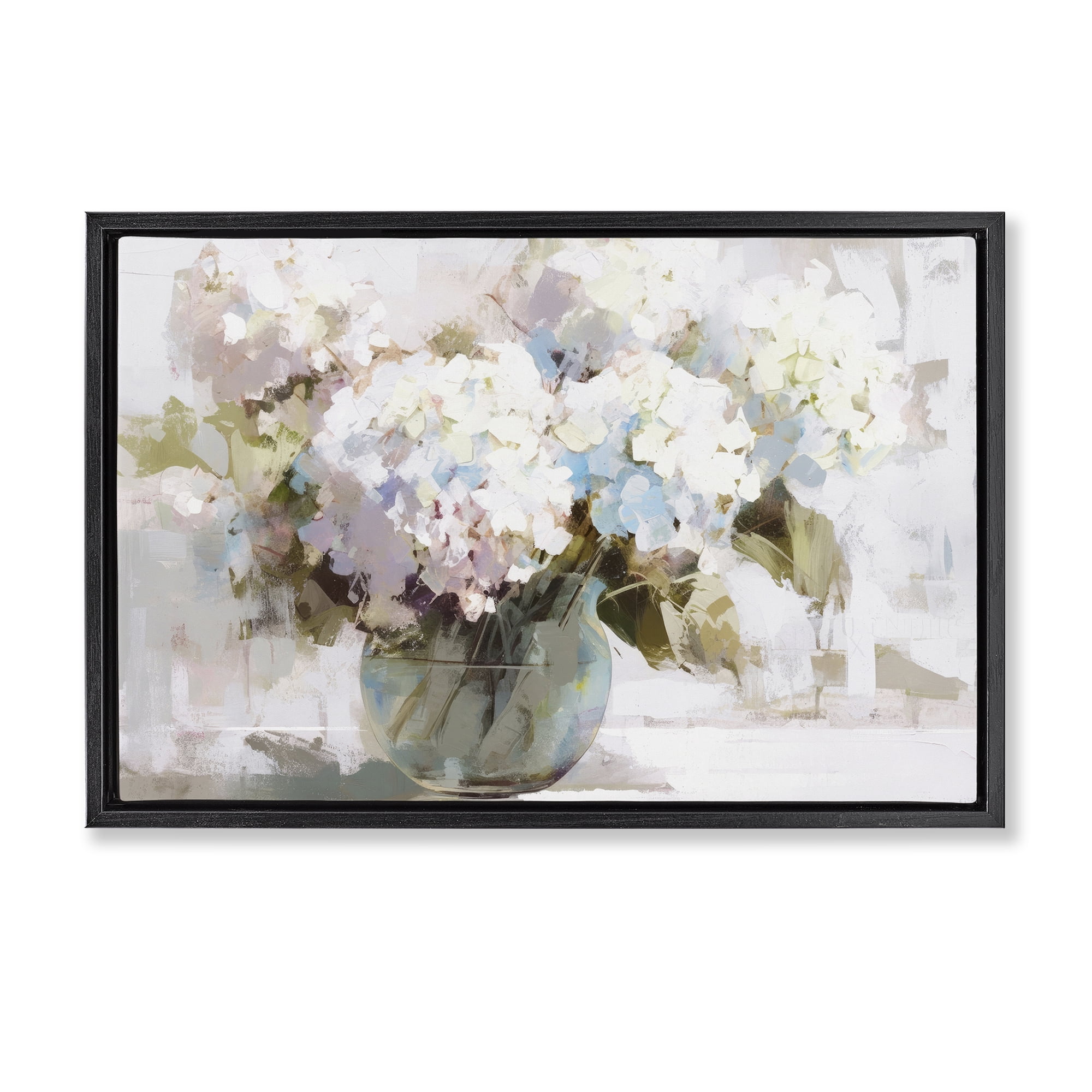Stupell Industries Blushing Bride Garden Flowers Black Framed Floater Canvas Wall Art, design by Tina LeCour