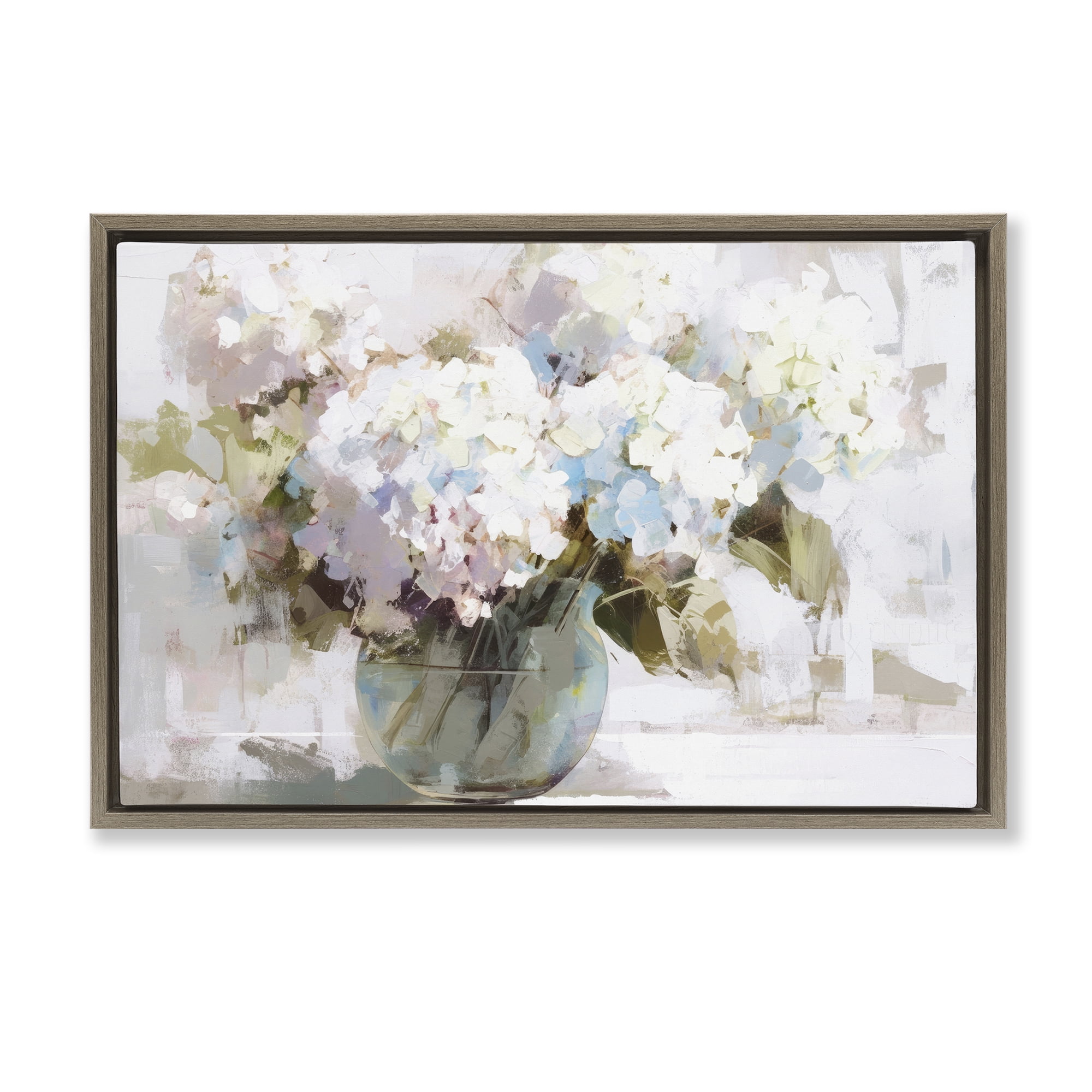 Stupell Industries Blushing Bride Garden Flowers Brown Framed Floater Canvas Wall Art, design by Tina LeCour