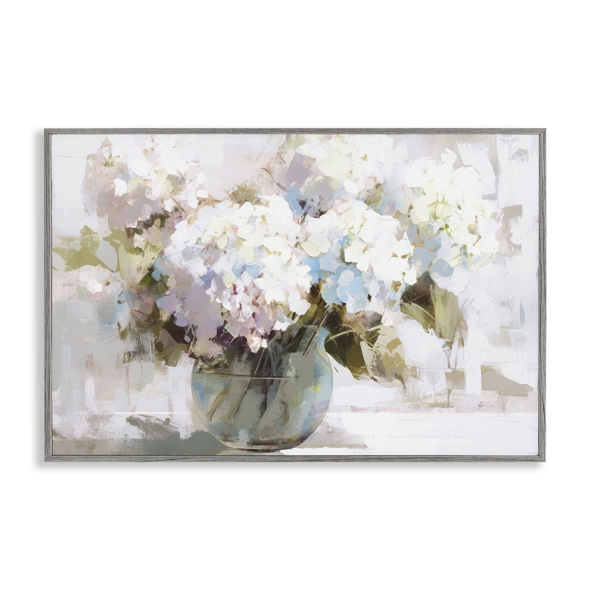 Stupell Industries Blushing Bride Garden Flowers Gray Framed Giclee Art, design by Tina LeCour