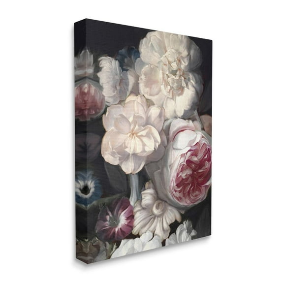 Stupell Industries Blushing Floral Petals Enchanting Pink White Flowers Canvas Wall Art by Ziwei Li