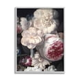 thumbnail image 1 of Stupell Industries Blushing Floral Petals Enchanting Pink White Flowers Gray Framed by Ziwei Li, 1 of 5