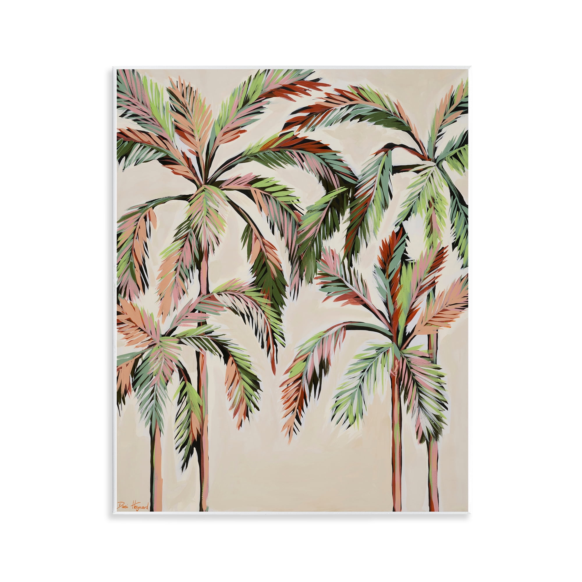 Stupell Industries Blushing Palm Tree Canopy Wall Plaque Art, design by Dani Heyward