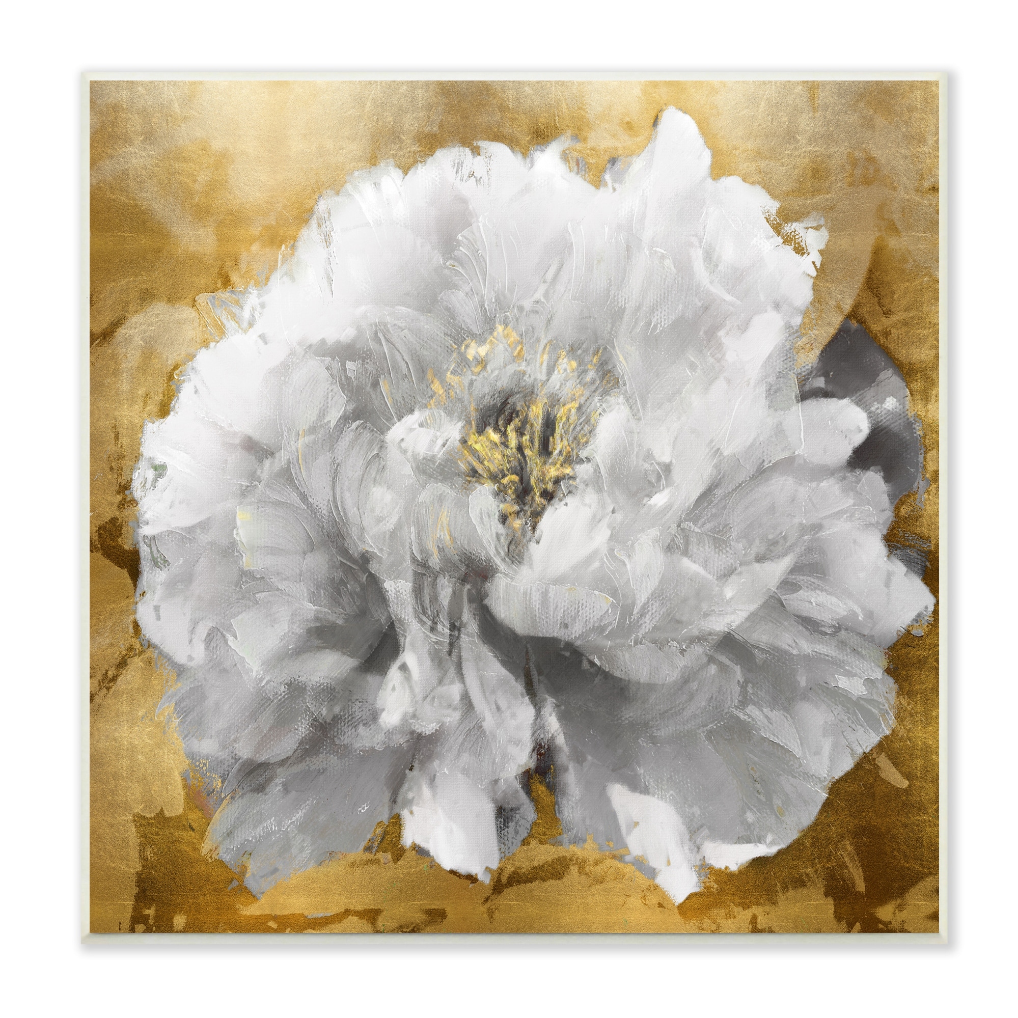 Stupell Industries Blushing Peony Flower Modern Blossoming Floral Photography, 12 x 12,Design by Shawna Sullivan