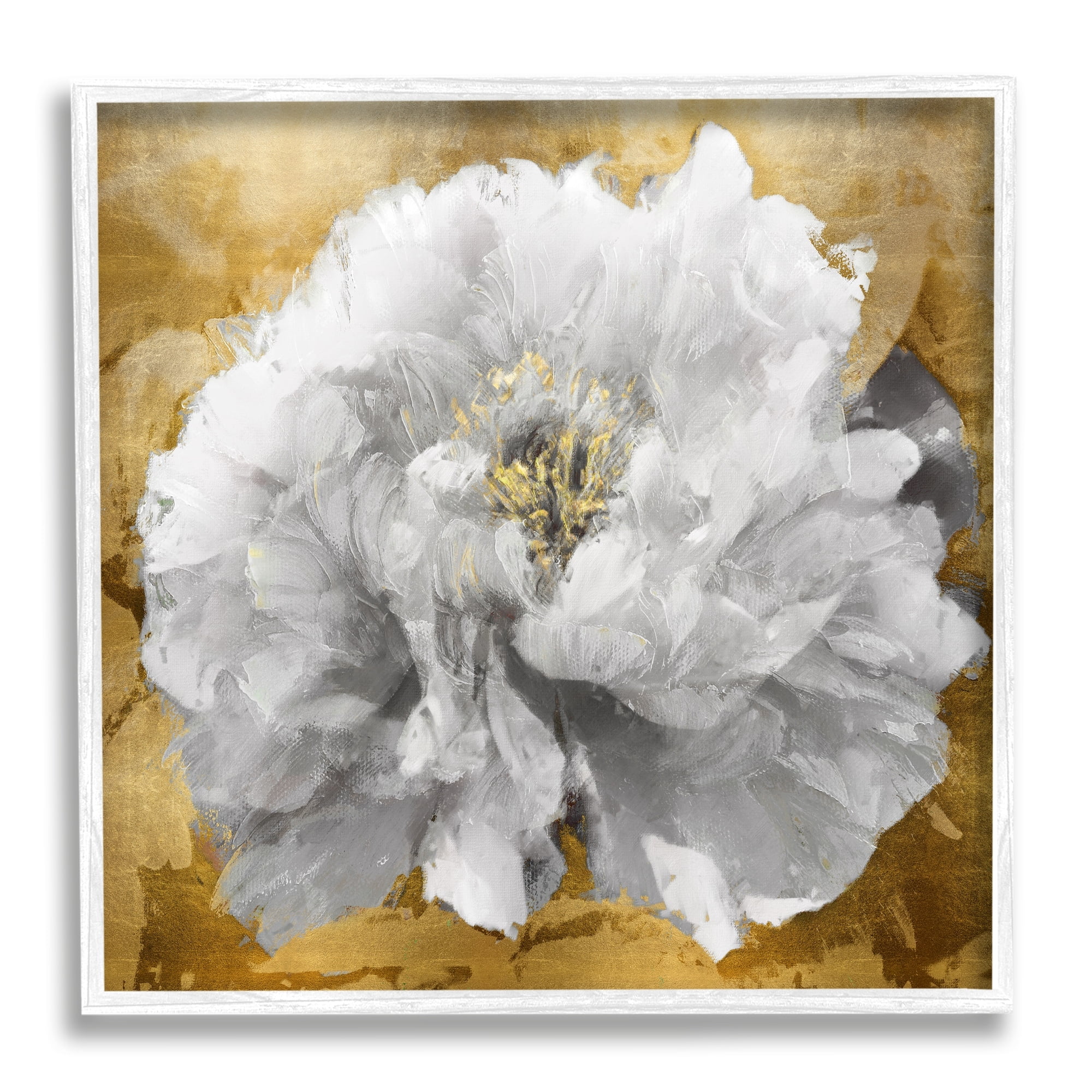 Stupell Industries Blushing Peony Flower Modern Blossoming Floral Photography, 24 x 24,Design by Shawna Sullivan