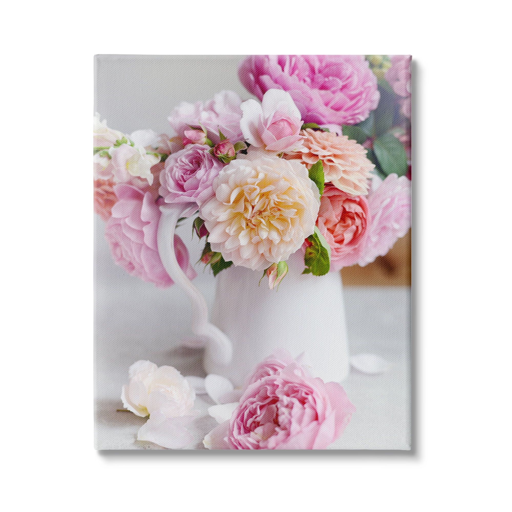 Stupell Industries Blushing Spring Bouquet Floral Photography Cottage Milk Pitcher, 16 x 20, Design by Sarah Gardner