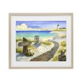 thumbnail image 1 of Stupell Industries Rustic Lodge Boardwalk To The Lighthouse Birch Framed Print Under Glass, 16 x 13, by Robin Altman, 1 of 8