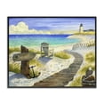 thumbnail image 1 of Stupell Industries Rustic Lodge Boardwalk To The Lighthouse Black Framed Giclee Art, 14 x 11, by Robin Altman, 1 of 8