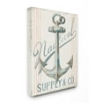 thumbnail image 1 of Stupell Industries Boat Anchor Sign Nautical Ocean Pastel Watercolor Canvas Wall Art Design by Danhui Nai, 30" x 40", 1 of 6