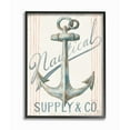 thumbnail image 1 of Stupell Industries Boat Anchor Sign Nautical Ocean Pastel Watercolor Framed Wall Art Design by Danhui Nai, 24" x 30", Black Framed, 1 of 5