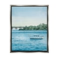 thumbnail image 1 of Stupell Industries Boat & Bridge Scenery Transportation Photography Gray Floater Framed Canvas Art Print Wall Art, 17 x 21, 1 of 10