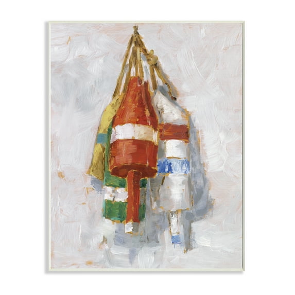 Stupell Industries Boat Buoy Ocean Lake Red Green Painting Unframed Art Print Wall Art, 10x15, by Ethan Harper