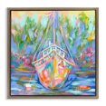 thumbnail image 1 of Stupell Industries Boat In Waiting Transportation Painting Brown Floater Framed Canvas Art Print Wall Art, 18 x 18, 1 of 2