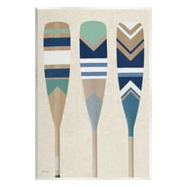 Stupell Industries Boat Oar Trio Nature Painting Unframed Art Print Wall Art, 10 x 15