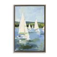 thumbnail image 1 of Stupell Industries Rustic Lodge Boat Race Regatta Brown Floating Frame Canvas Art, 17 x 25, by Petals Prints Design, 1 of 8