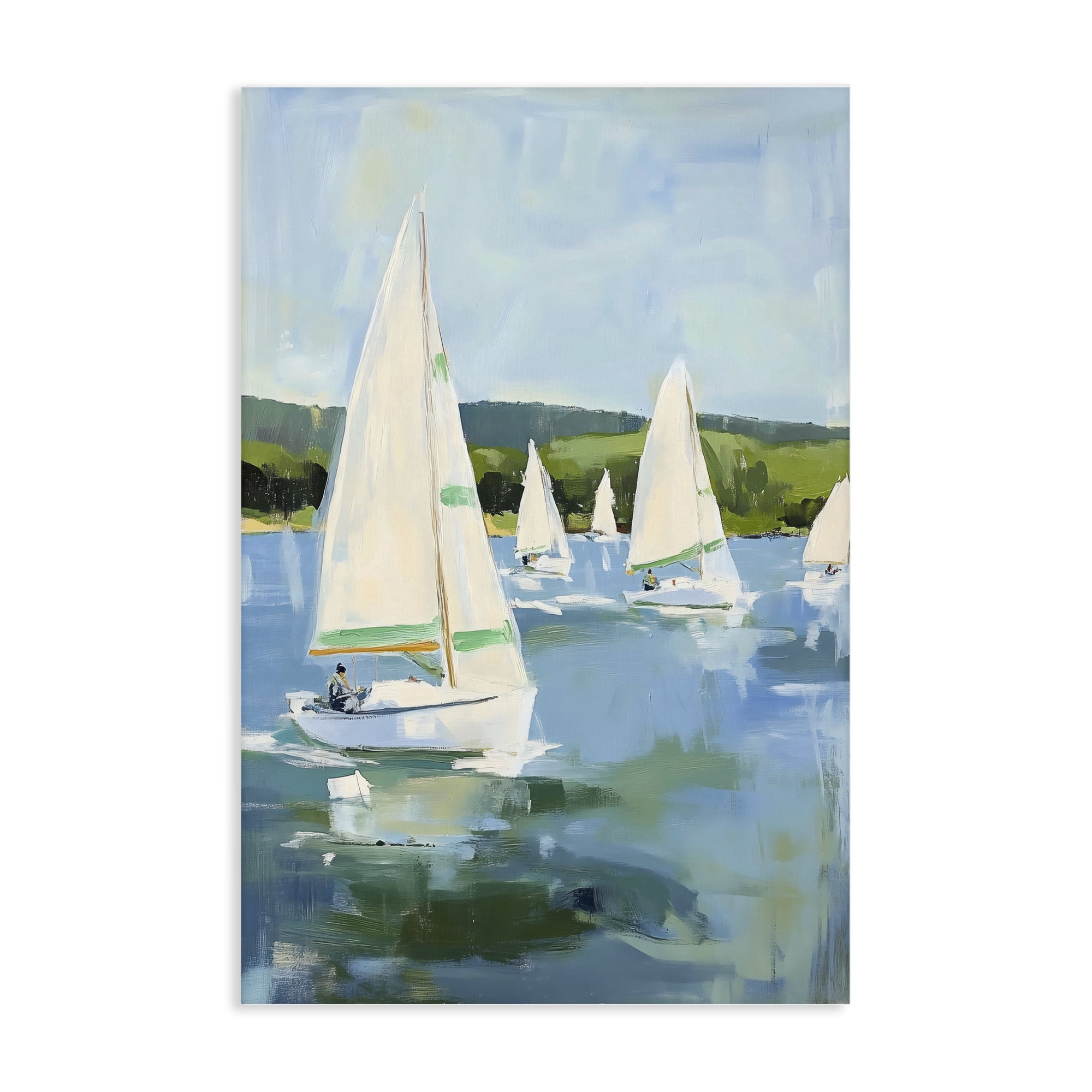 Stupell Industries Boat Race Regatta Canvas Wall Art, design by Petal Prints Design