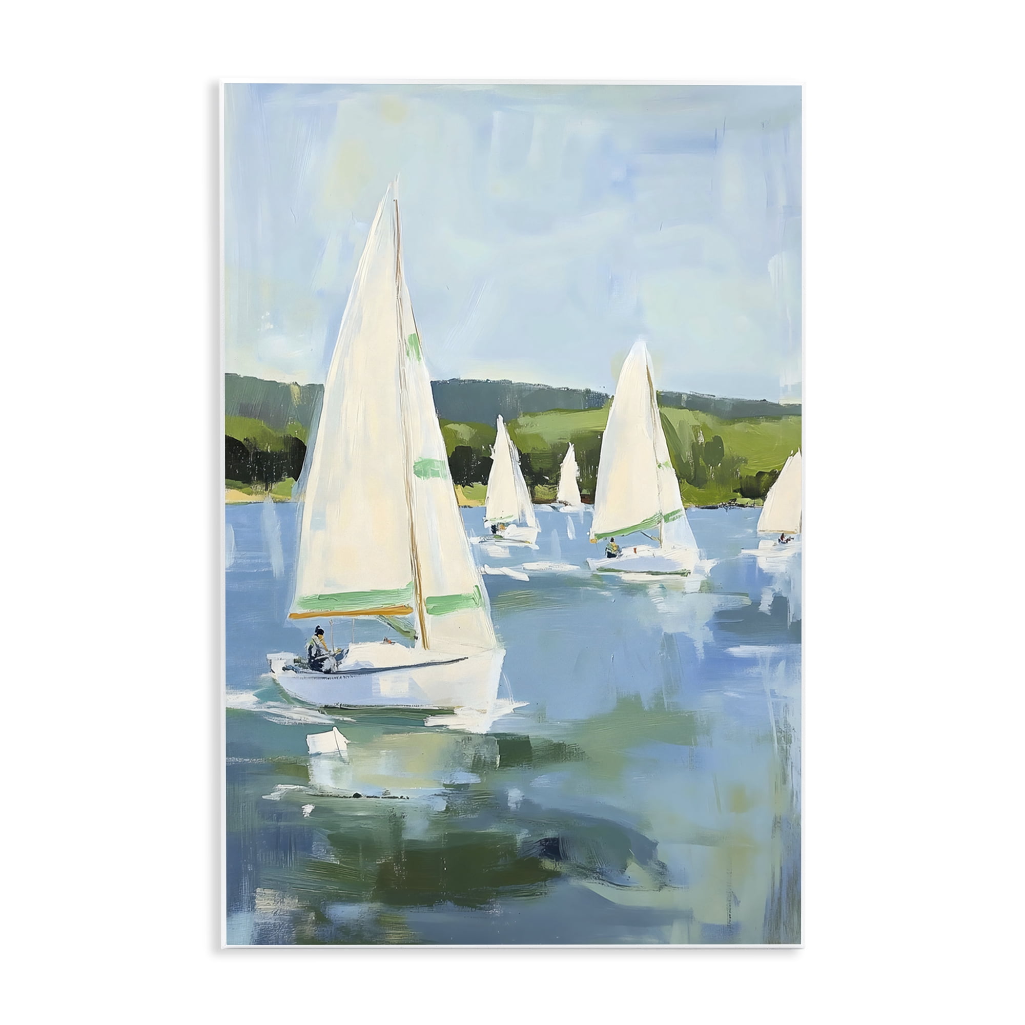 Stupell Industries Boat Race Regatta Wall Plaque Art, design by Petal Prints Design