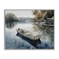 thumbnail image 1 of Stupell Industries Coastal Boat Ride Through Autumn Reflections Gray Framed Giclee Art, 14 x 11, by Franklyn Gregory, 1 of 8