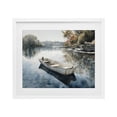 thumbnail image 1 of Stupell Industries Coastal Boat Ride Through Autumn Reflections White Framed Print Under Glass, 16 x 13, by Franklyn Gregory, 1 of 8