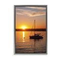thumbnail image 1 of Stupell Industries Coastal Boat Ride at Sunset Gray Floating Frame Canvas Art, 21 x 31, by Dennis Frates, 1 of 8