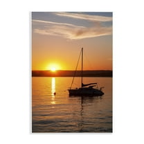 Stupell Industries Boat Ride at Sunset Landscape Photography Unframed Art Print Wall Art, 10 x 15