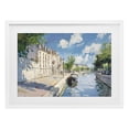 thumbnail image 1 of Stupell Industries French Country Boat in Canal Summer Reflection White Framed Print Under Glass, 20 x 14, by Creative Studio, 1 of 8