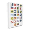 thumbnail image 1 of Stupell Industries Boating Flag Alphabet Geometric Nautical Chart Typography Painting Gallery Wrapped Canvas Art Print Wall Art, 16 x 20, 1 of 6